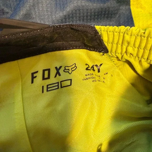 Fox Black and Yellow Racing Gear